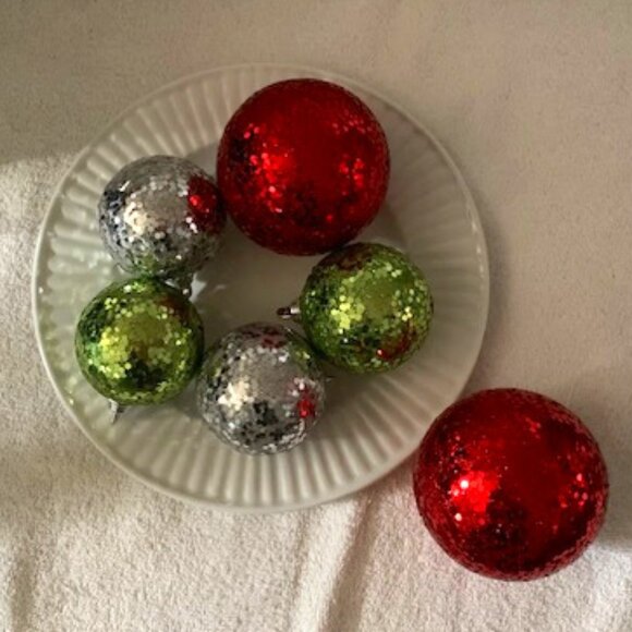 *HP* Beautiful Glitter Christmas Decorations - Picture 1 of 9